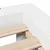 Produktbild 6 för Sängram utan madrass vit 135x190 cm massiv furu