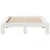 Produktbild 4 för Sängram utan madrass vit 120x190 cm massiv furu