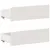 Produktbild 8 för Sängram utan madrass med huvudgavel vit 180x200 cm massiv furu