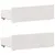 Produktbild 9 för Sängram utan madrass med huvudgavel vit 100x200 cm massiv furu