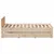 Produktbild 5 för Sängram utan madrass med huvudgavel 140x190 cm massiv furu