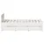 Produktbild 5 för Sängram utan madrass med huvudgavel vit 140x190 cm massiv furu