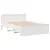 Produktbild 7 för Sängram utan madrass med huvudgavel vit 140x190 cm massiv furu