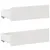 Produktbild 8 för Sängram utan madrass med huvudgavel vit 140x190 cm massiv furu