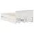 Produktbild 6 för Sängram utan madrass med huvudgavel vit 135x190 cm massiv furu