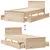 Produktbild 10 för Sängram utan madrass med huvudgavel 90x190 cm massiv furu