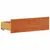 Produktbild 6 för Sängram utan madrass med huvudgavel brun 75x190 cm massiv furu
