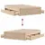 Produktbild 10 för Sängram utan madrass med lådor 150x200 cm massiv furu