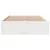 Produktbild 4 för Sängram utan madrass med lådor vit 140x190 cm massiv furu