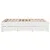 Produktbild 5 för Sängram utan madrass med lådor vit 140x190 cm massiv furu