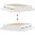 Produktbild 10 för Sängram utan madrass med lådor vit 140x190 cm massiv furu