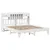 Produktbild 3 för Sängram utan madrass vit 180x200 cm massiv furu
