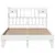Produktbild 4 för Sängram utan madrass vit 160x200 cm massiv furu