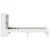 Produktbild 7 för Sängram utan madrass vit 100x200 cm massiv furu