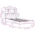 Produktbild 11 för Sängram utan madrass vit 100x200 cm massiv furu
