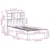 Produktbild 11 för Sängram utan madrass vit 90x200 cm massiv furu
