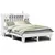Produktbild 2 för Sängram utan madrass vit 140x190 cm massiv furu