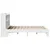 Produktbild 7 för Sängram utan madrass vit 140x190 cm massiv furu