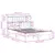 Produktbild 11 för Sängram utan madrass vit 140x190 cm massiv furu