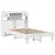 Produktbild 3 för Sängram utan madrass vit 135x190 cm massiv furu