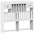 Produktbild 6 för Sängram utan madrass vit 135x190 cm massiv furu