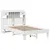 Produktbild 3 för Sängram utan madrass vit 120x190 cm massiv furu