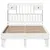 Produktbild 4 för Sängram utan madrass vit 120x190 cm massiv furu