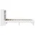 Produktbild 7 för Sängram utan madrass vit 90x190 cm massiv furu