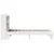 Produktbild 7 för Sängram utan madrass vit 75x190 cm massiv furu