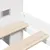 Produktbild 9 för Säng med bokhylla utan madrass vit 160x200cm massiv furu