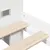 Produktbild 9 för Säng med bokhylla utan madrass vit 150x200 cm massiv furu