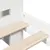Produktbild 9 för Säng med bokhylla utan madrass vit 135x190cm massiv furu