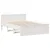 Produktbild 9 för Säng med bokhylla utan madrass vit 160x200cm massiv furu