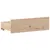 Produktbild 11 för Säng med bokhylla utan madrass 90x190cm massiv furu
