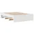 Produktbild 7 för Säng med bokhylla utan madrass vit 140x190cm massiv furu