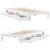 Produktbild 9 för Sängram utan madrass vit 100x200 cm massiv furu