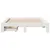 Produktbild 4 för Sängram utan madrass vit 140x190 cm massiv furu