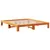 Produktbild 4 för Sängram utan madrass vaxbrun 140x190 cm massiv furu