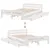 Produktbild 9 för Sängram utan madrass vit 120x200 cm massiv furu
