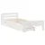 Produktbild 3 för Sängram utan madrass vit 90x200 cm massiv furu