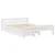 Produktbild 3 för Sängram utan madrass vit 140x190 cm massiv furu