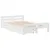 Produktbild 3 för Sängram utan madrass vit 120x190 cm massiv furu