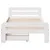 Produktbild 4 för Sängram utan madrass vit 90x190 cm massiv furu