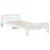 Produktbild 5 för Sängram utan madrass vit 90x190 cm massiv furu