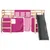 Produktbild 6 för Loftsäng med rutschkana rosa 90x190 cm massiv furu