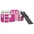 Produktbild 4 för Loftsäng med rutschkana rosa 90x190 cm massiv furu