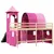 Produktbild 10 för Loftsäng med torn rosa 80x200 cm massiv furu