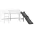 Produktbild 7 för Loftsäng med torn vit&svart 80x200cm massiv furu