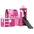 Produktbild 2 för Loftsäng med torn rosa 90x200 cm massiv furu