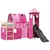 Produktbild 4 för Loftsäng med torn rosa 90x190 cm massiv furu